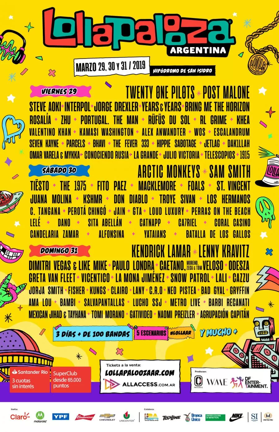 Lollapalooza Argentina 2019 29 03 2019 3 Tage Buenos Aires Argentinien Concerts Metal Event Kalender