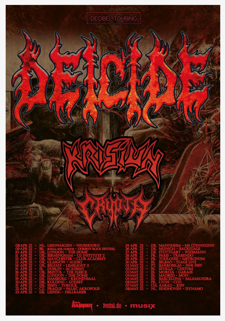 Deicide Tour 2022 12/04/2022 Manchester Club Academy