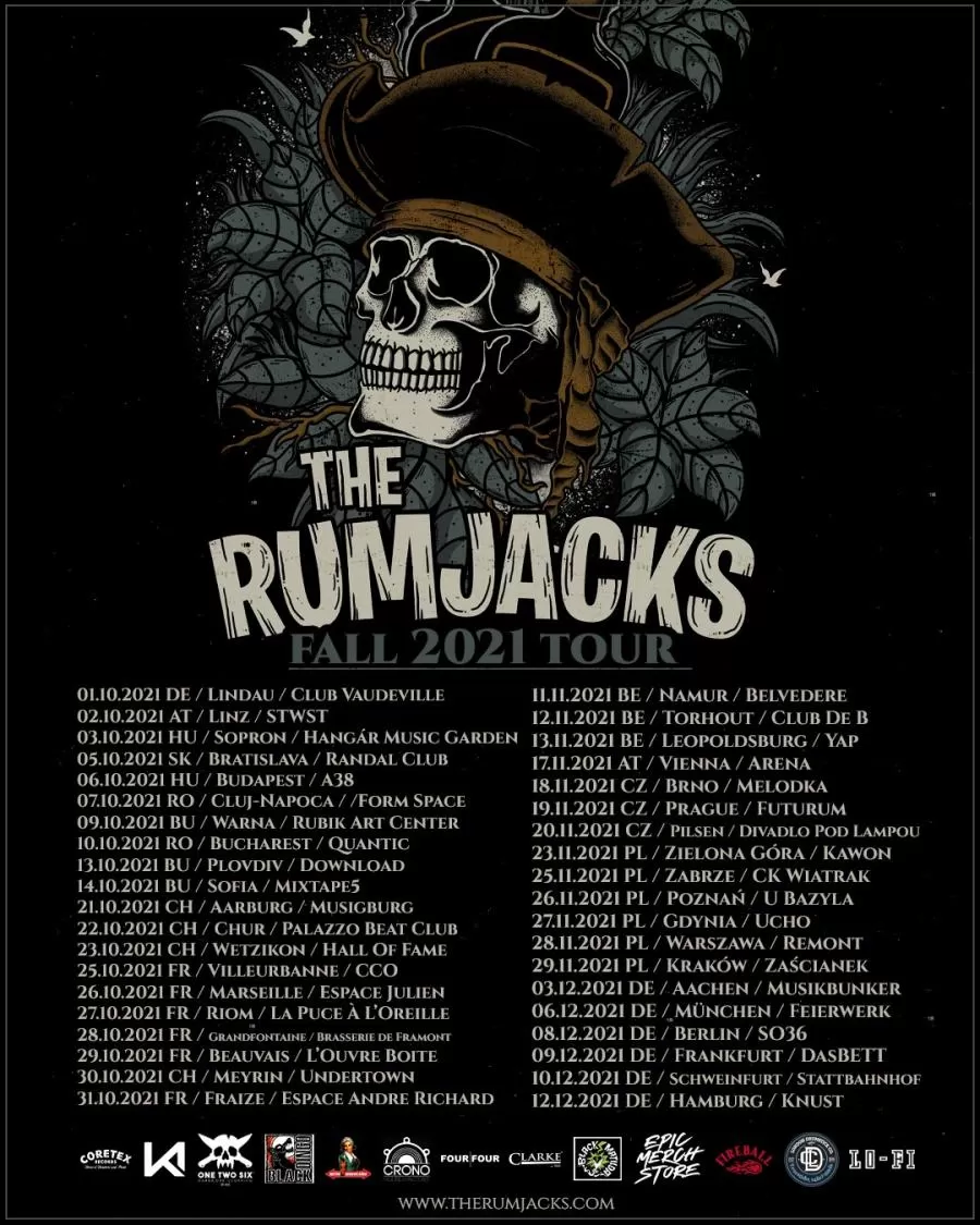 Konzert The Rumjacks 17/11/2021 Wien / Vienna Arena Österreich