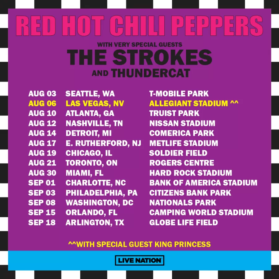 Konzert Red Hot Chili Peppers 10/08/2022 Atlanta Truist Park