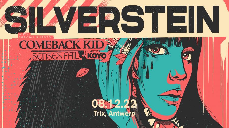 Konzert Silverstein 08/12/2022 Antwerpen Trix Belgien
