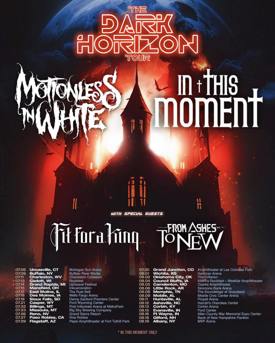 Konzert Motionless In White + In This Moment 19/07/2023 Sioux Falls
