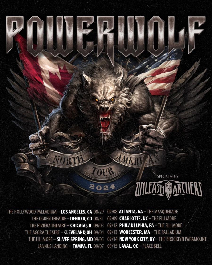 Konzert Powerwolf - 05/09/2024 - Silver Spring - The Fillmore