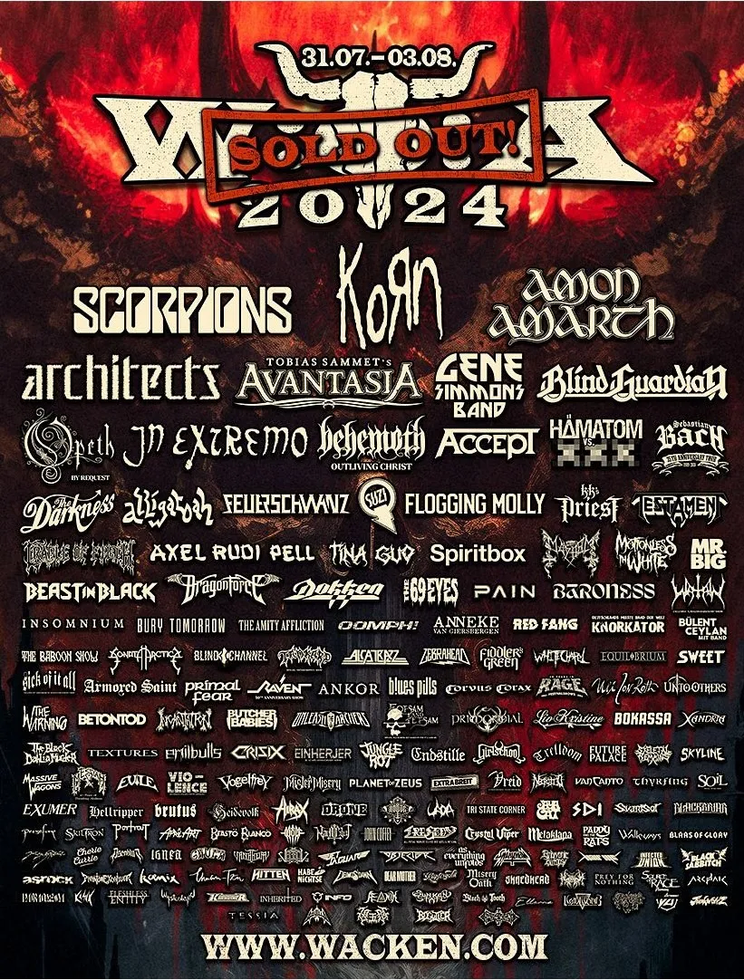  Wacken Open Air 2024 - 31/07/2024 (4 Tage) - Wacken - Deutschland Bildidee 